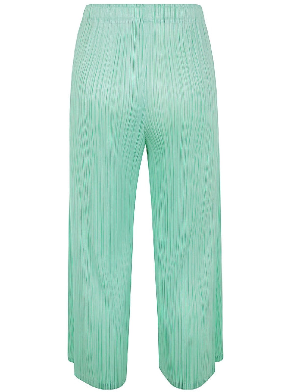 Elastic Waist Pleated Pants