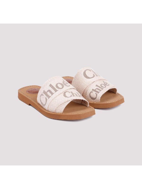 Woody Logo Band Flat Sandals