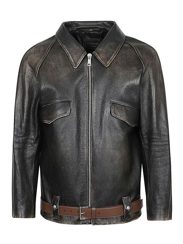 Belt Detail
  Leather Jacket