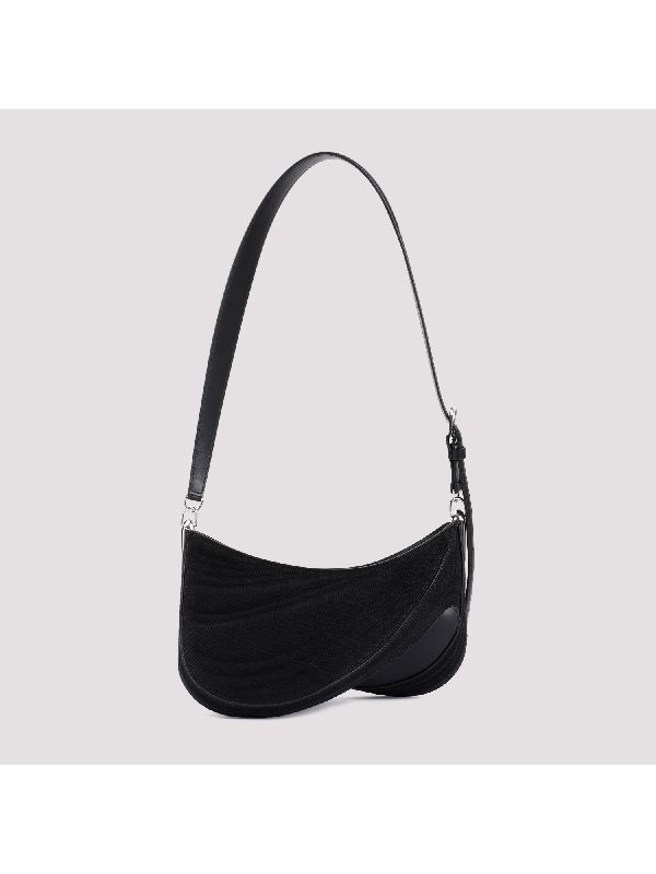 Spiral Curve Cotton Shoulder Bag