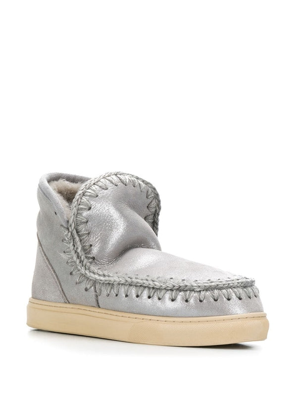 Eskimo Metallic Leather Ankle
  Boots