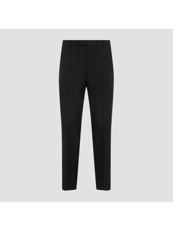 Wool Blend Tailored Pants