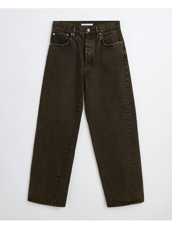 Wide Twist Denim Pants