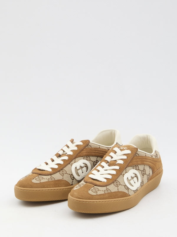 Interlocking G Logo Suede Sneakers