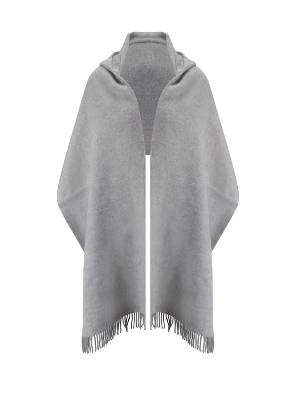 Wool Cashmere Hooded Scarf