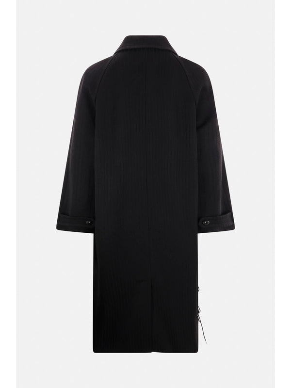 Nuku Single-Breasted Wool Coat