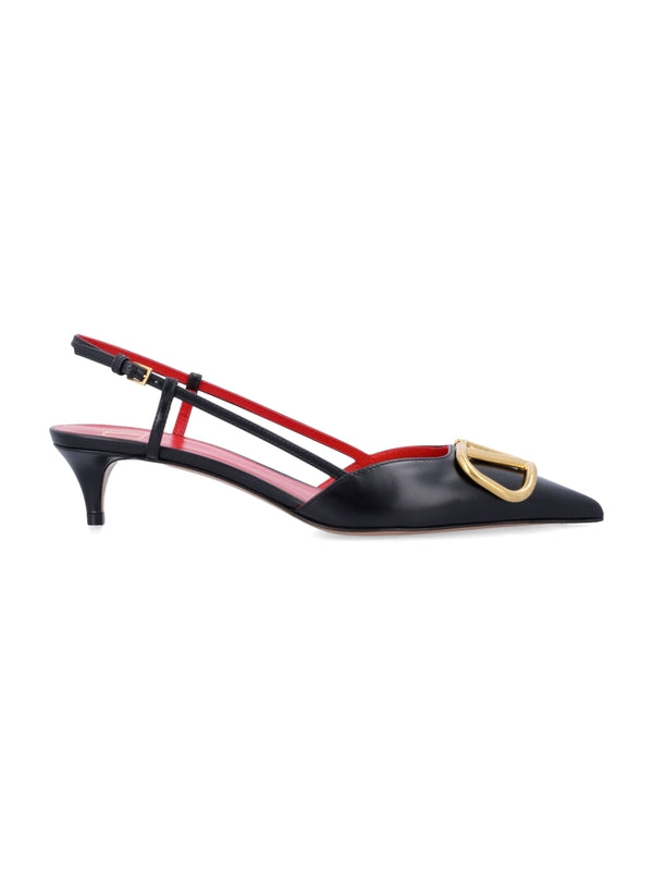 V Logo Signature Slingback Heel