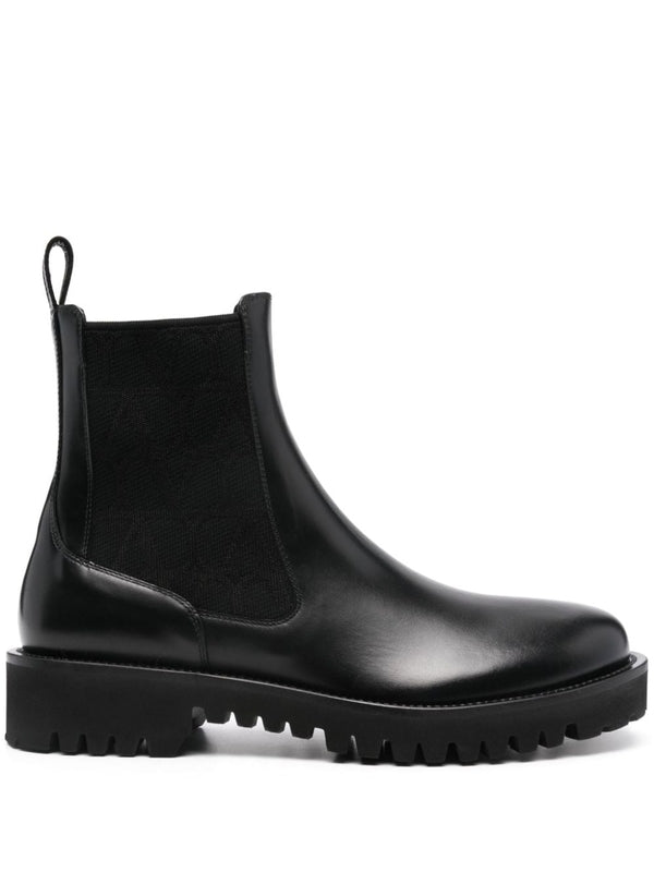 Black Leather Chelsea Boots