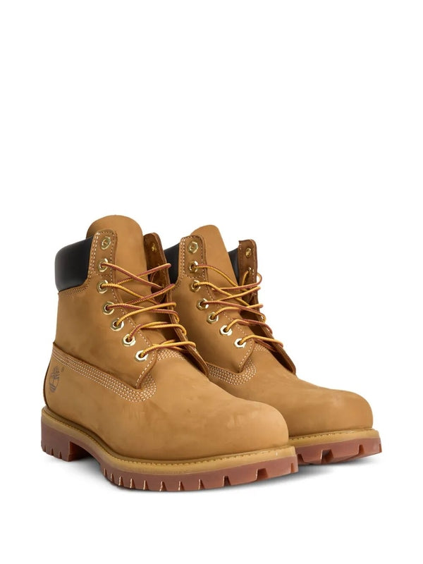 Timberland Beige Lace-Up Boots