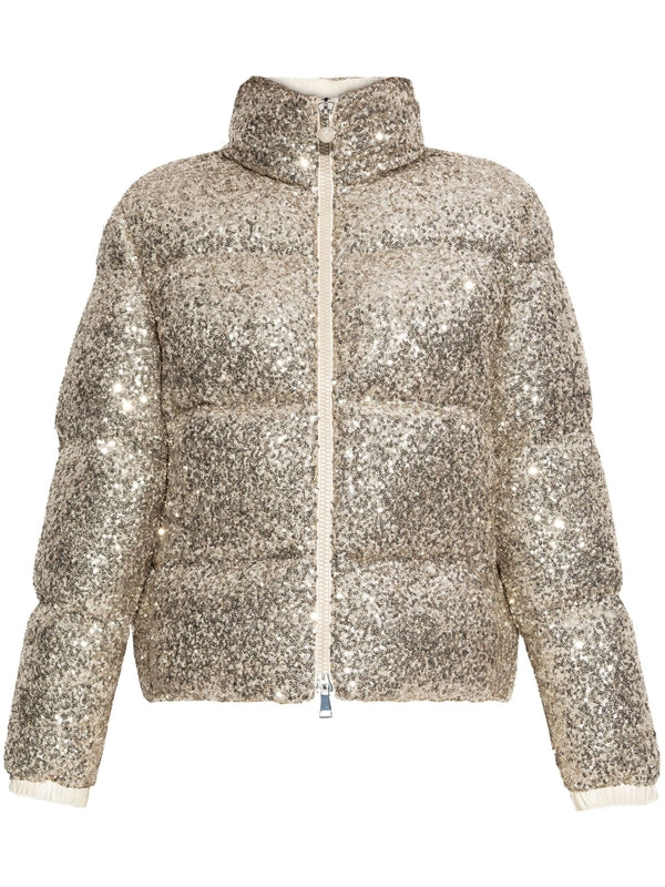 Anternes Logo Sequin Down Jacket