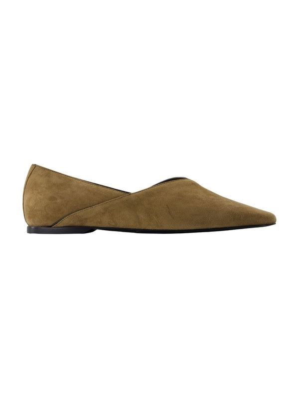 Toteme Khaki Flat Shoes