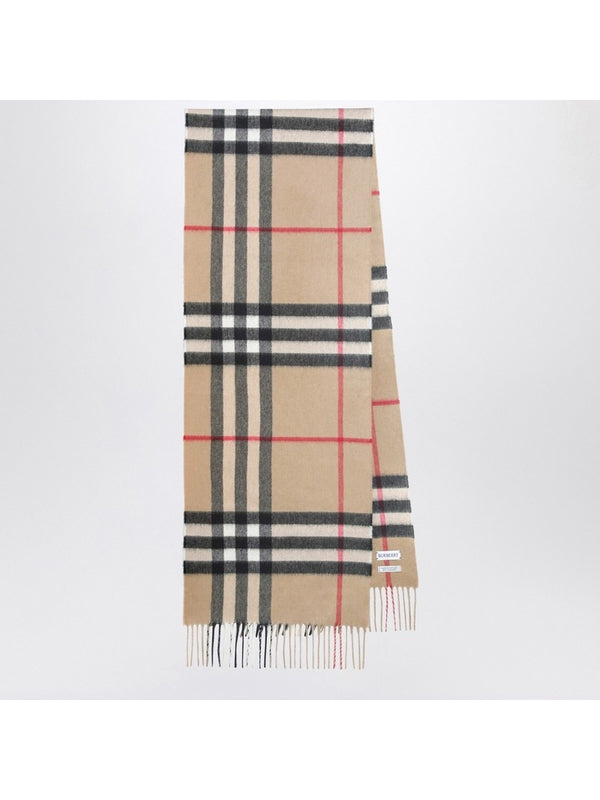 Burberry Beige Checked Other Fabric Mufflers