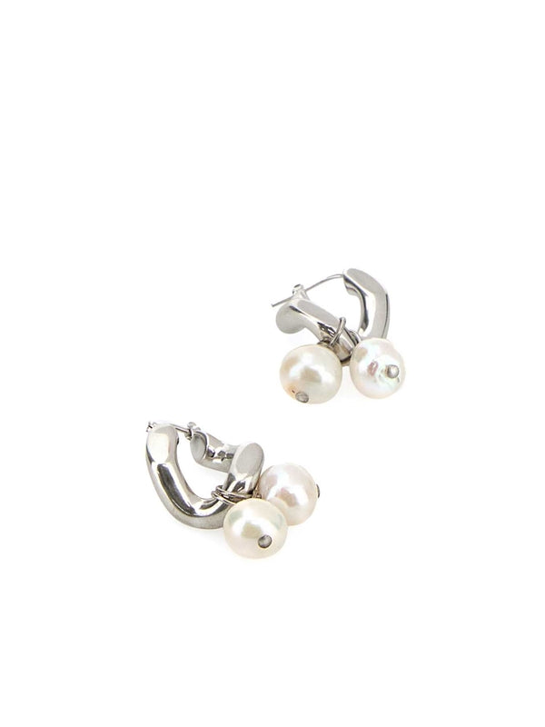 Pearl Hoop Earrings