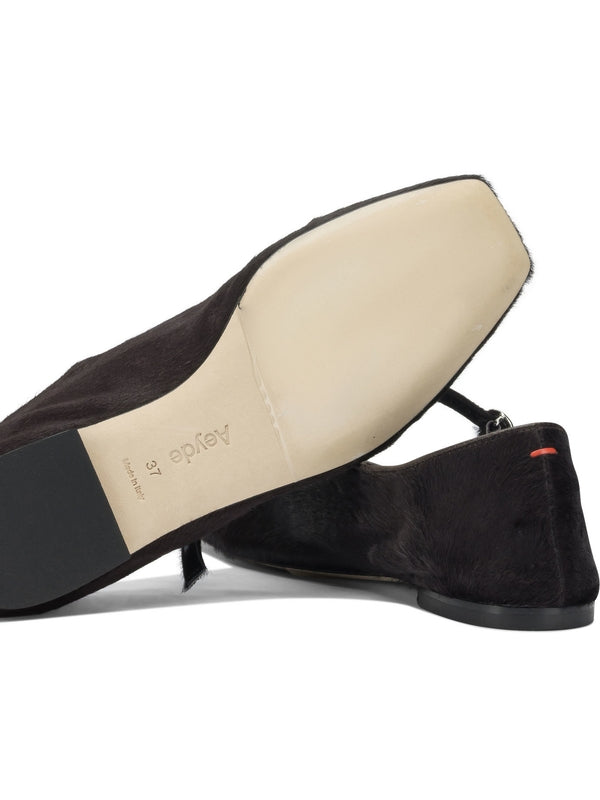 Aeyde Brown Flat Shoes