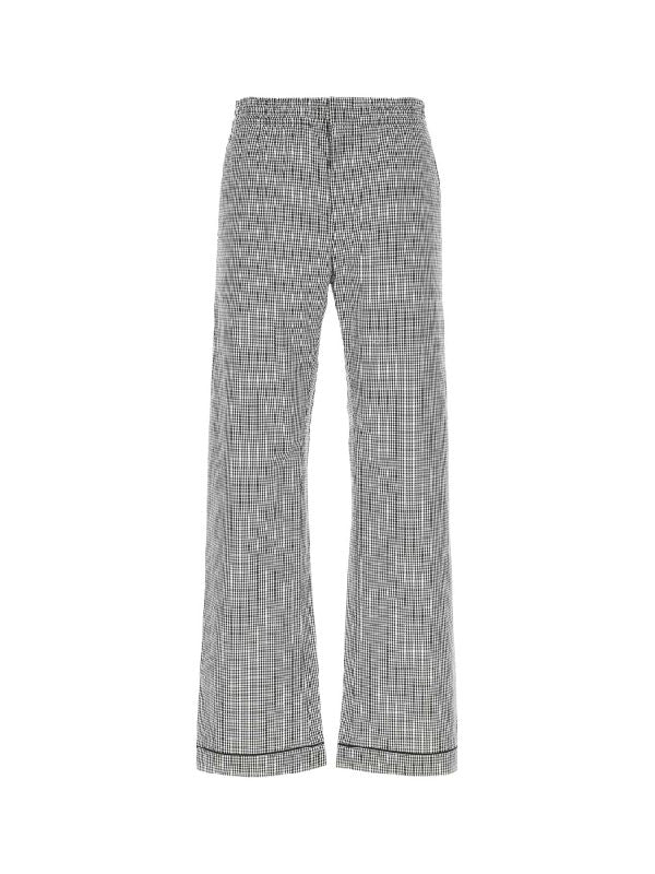 Triangle Patch Check Banding Pants