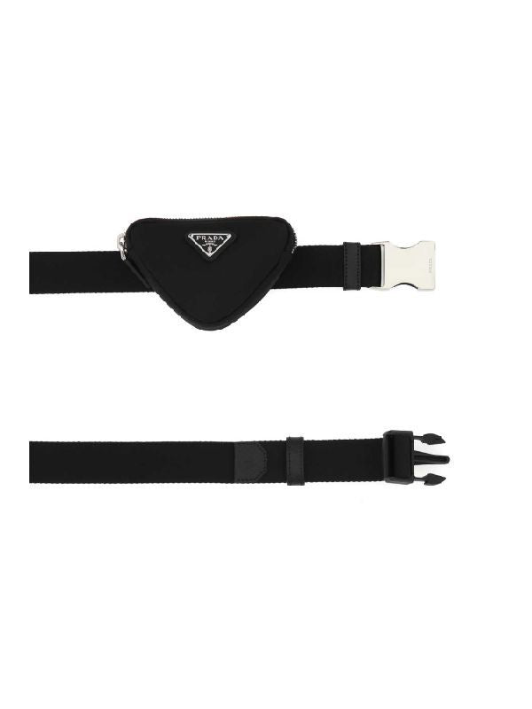 Triangle Logo Nylon Belt Bag