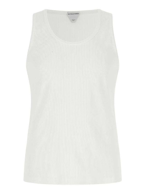 White Cotton Tank Top