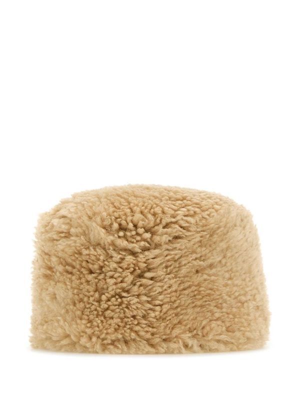 Pillbox Shearling Hat