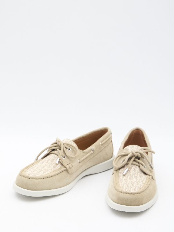 Granville Suede Boat Shoes - Jente