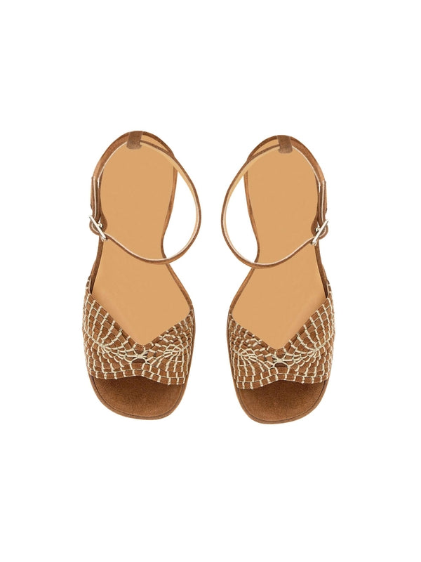 Castañer Brown Wedge Sandals