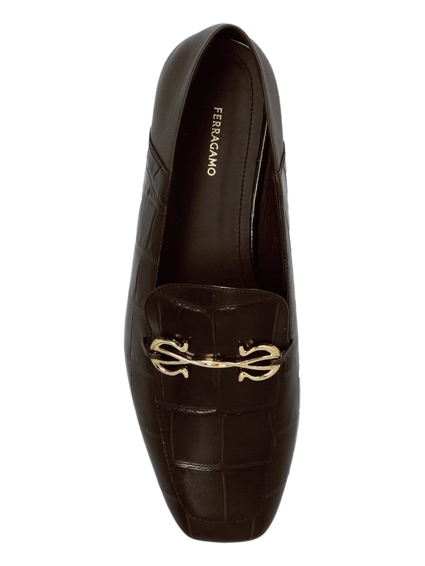 Louis Croco Effect Leather Loafer