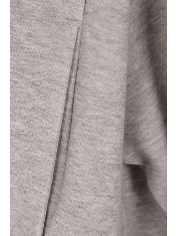 Zipper Detail Cotton Sweatshirt