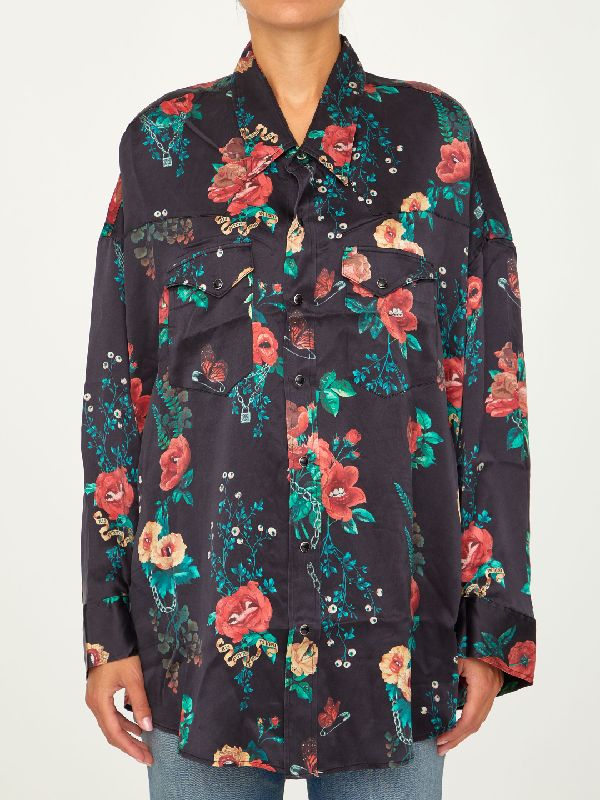 Floral Oversized Cowboy Shirt