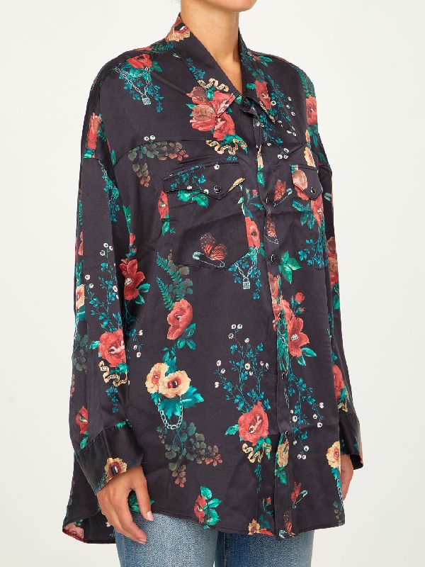 Floral Oversized Cowboy Shirt