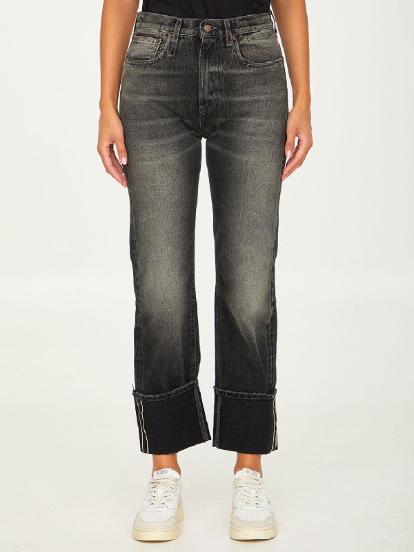 Cuffed Courtney Washed Denim Pants