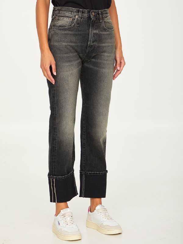 Cuffed Courtney Washed Denim Pants