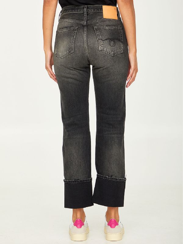 Cuffed Courtney Washed Denim Pants