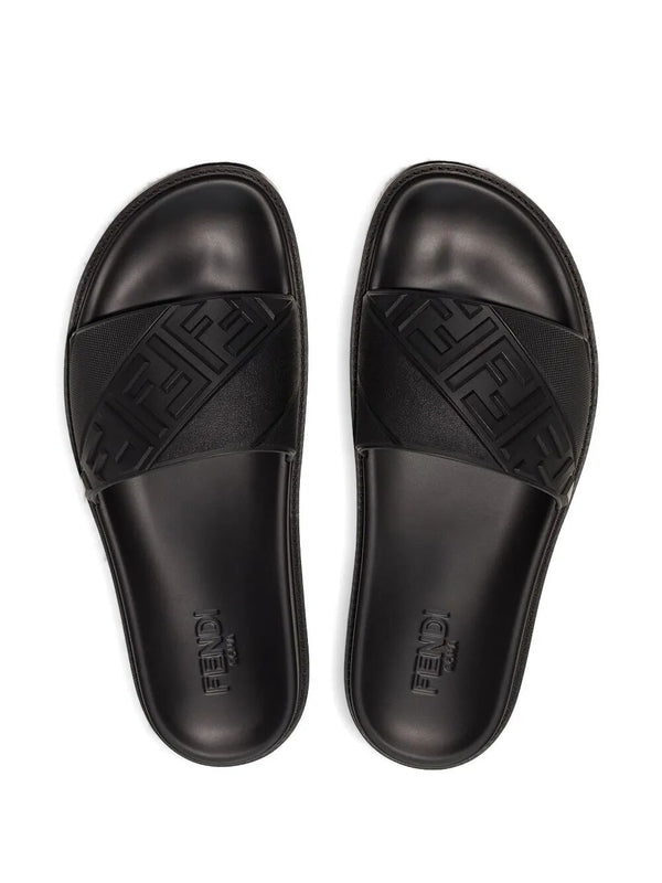 Fendi Black Slides