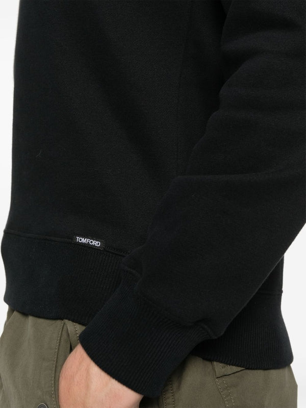 Logo Patch Cotton Blend Sweatshirt