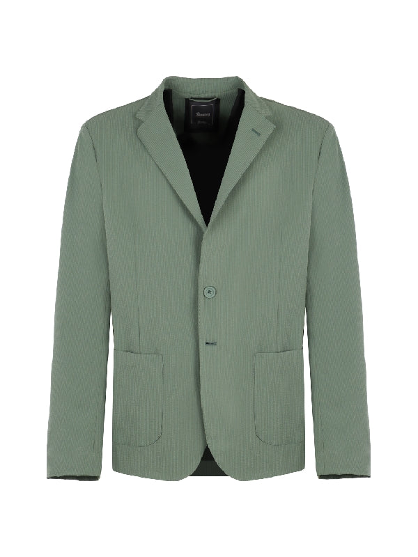 Seersucker Single Breasted Jacket