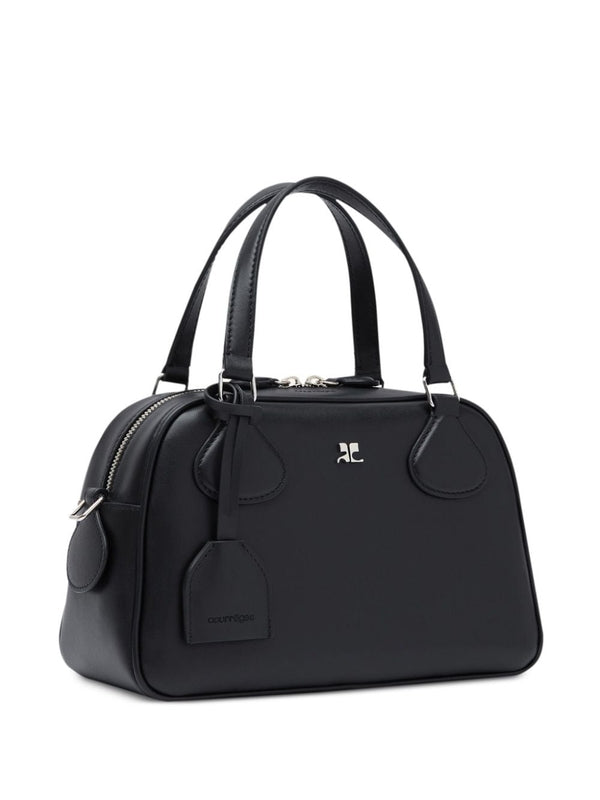 AC Logo Leather Tote Bag