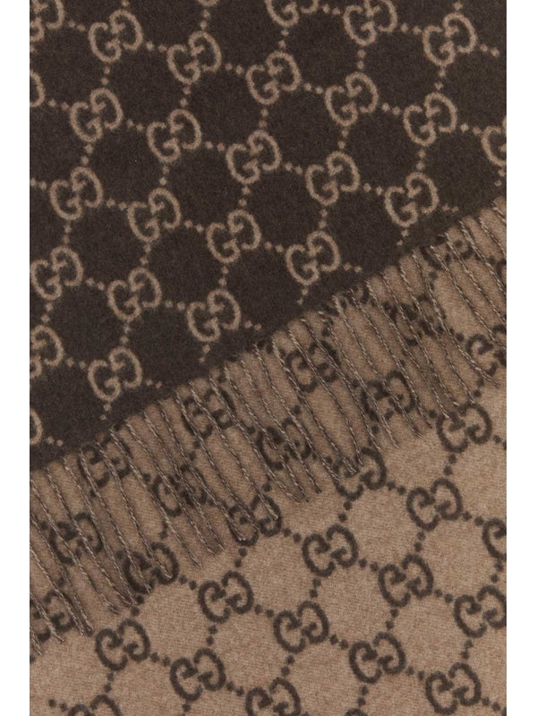 Gucci Brown Wool Mufflers
