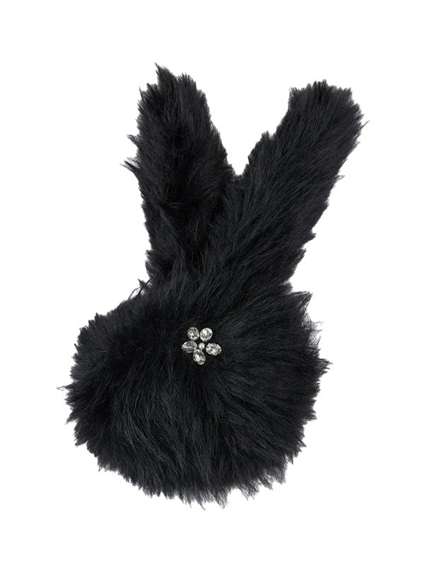 Simone Rocha Fake Fur Black Keyrings