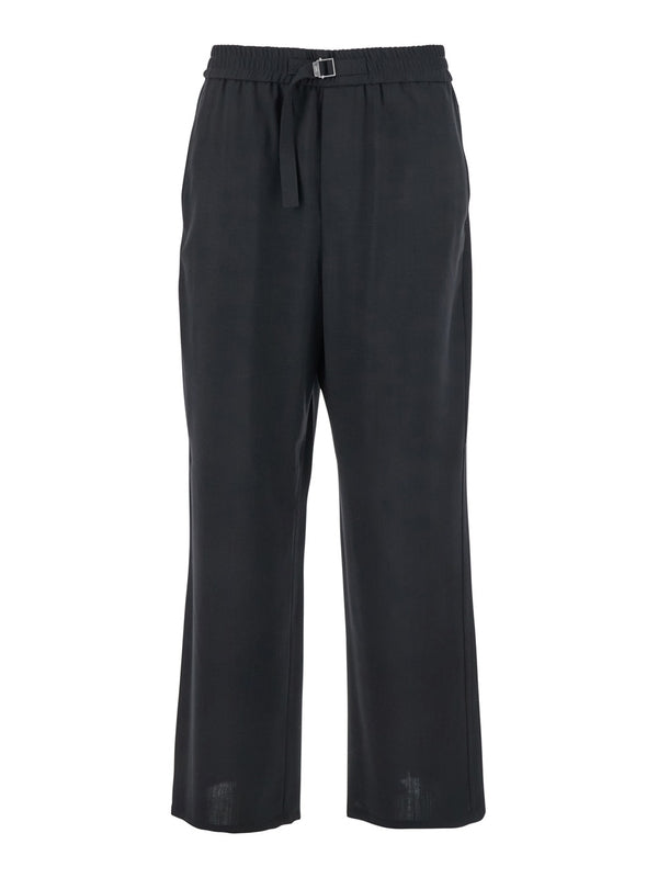 Straight Fit Wool Pants