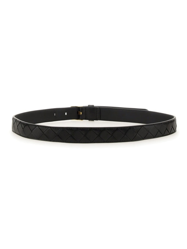 Intrecciato Leather Belt