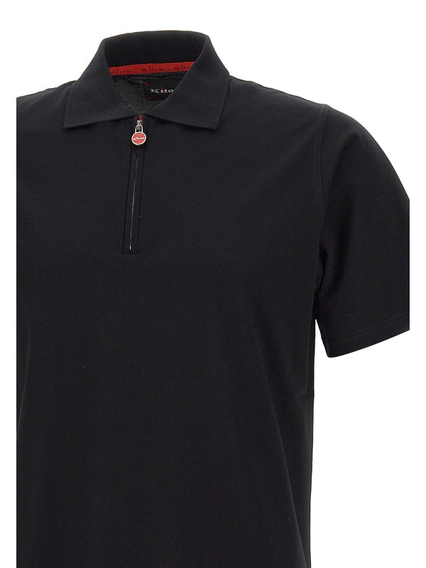 Kiton Black Polo Shirts
