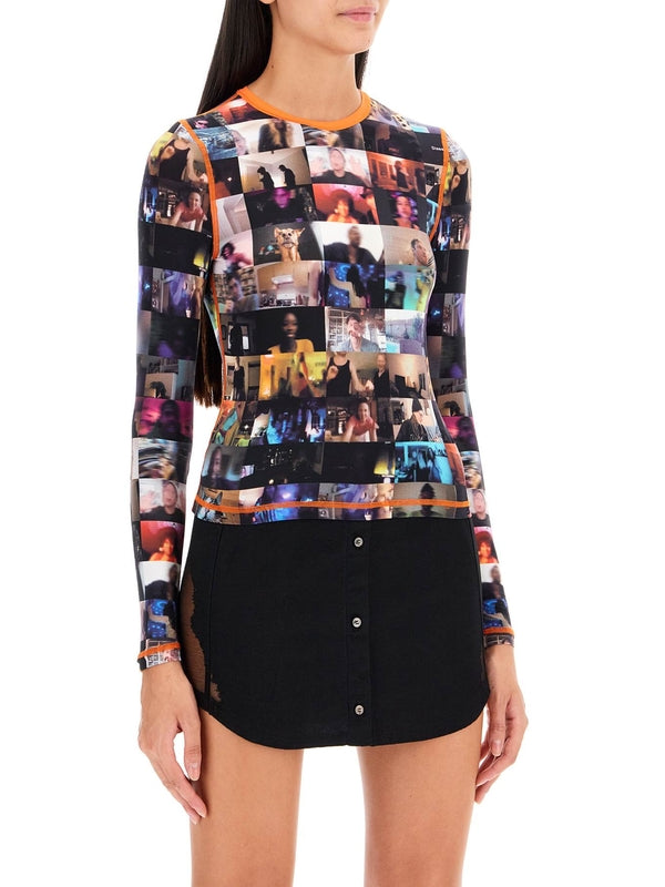 DIESEL - T Crau Graphic Printing Long
  Sleeve Top - Jente