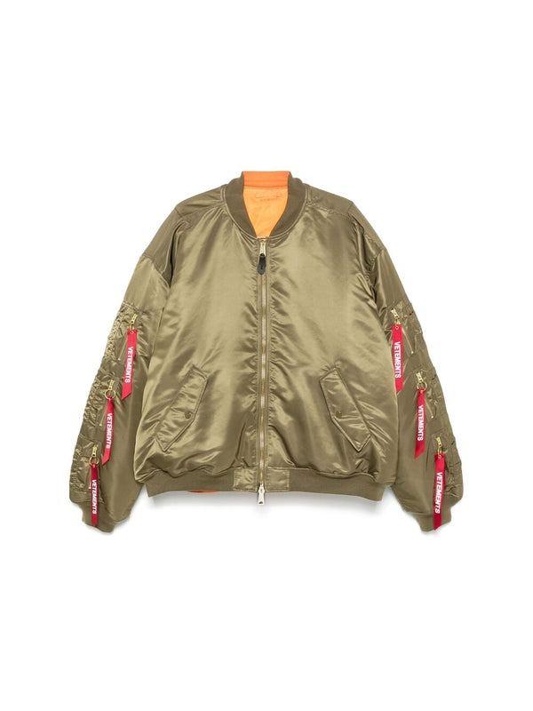 Cargo Pocket Nylon Bomber