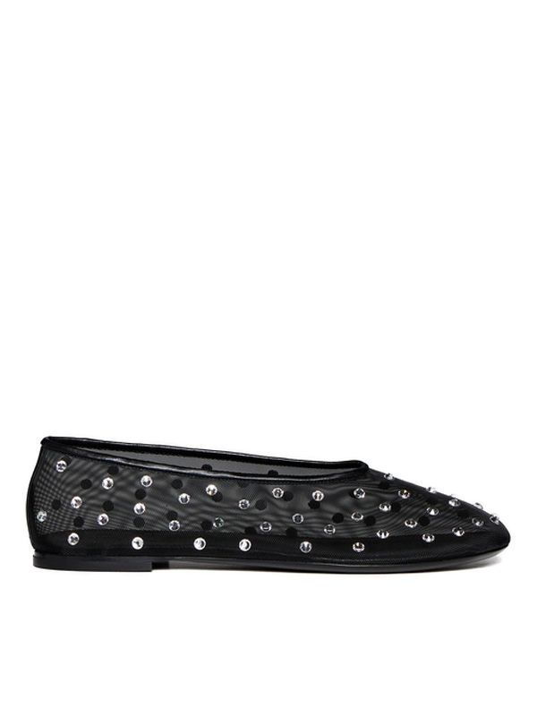 Stud Detail Sheer Flat Shoes