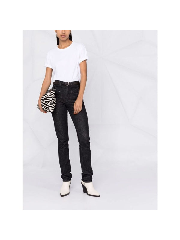 Mae Back Logo Cotton Short
  Sleeve T-shirt