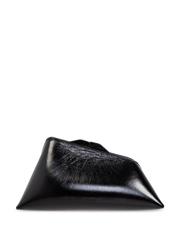 Cracked Leather Clutch Bag