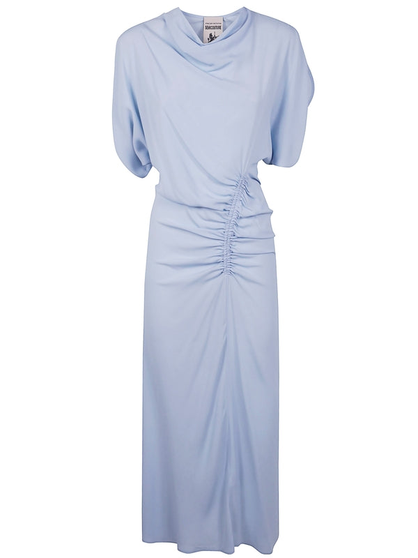Semi-Couture Sky Blue Midi Dress