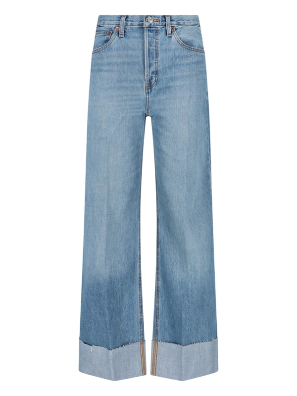 Re/Done Blue Denim Pants