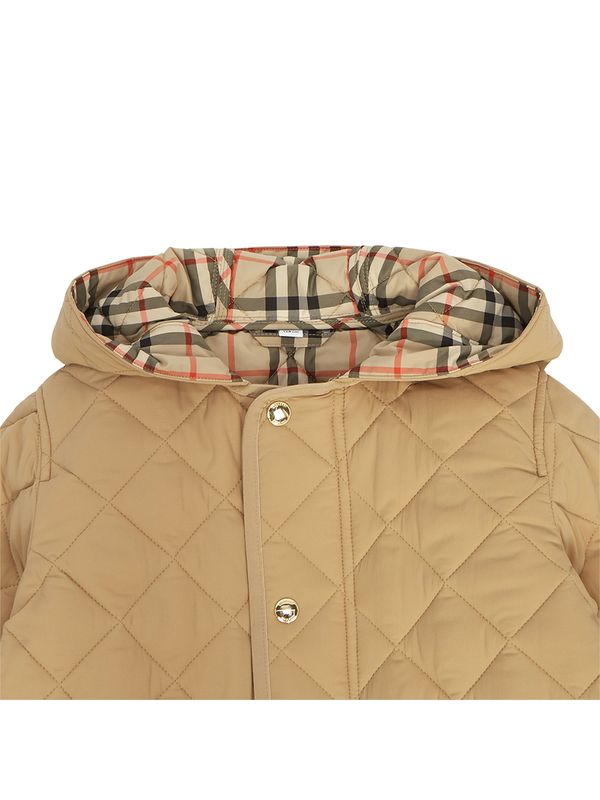 Diamond Quilted Hood Padded