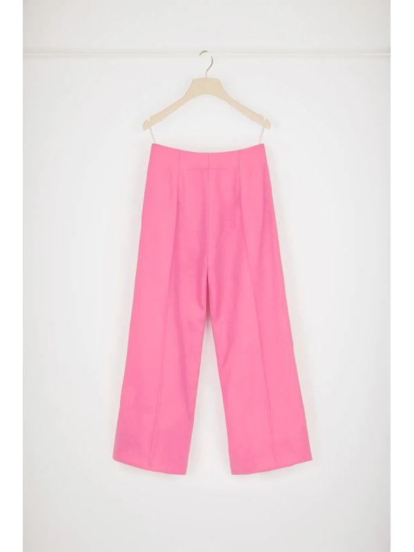 Iconic Wool-Cashmere Pink Pants