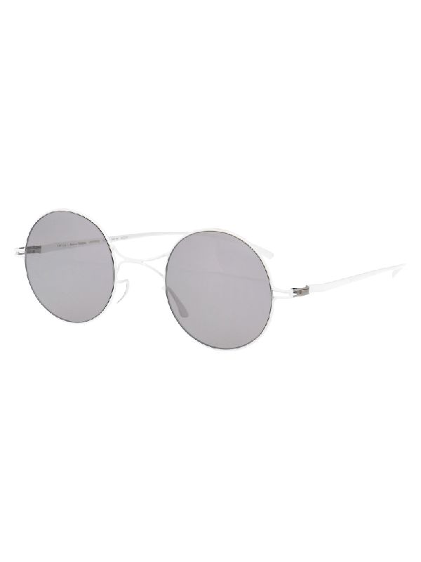 Margiela White Round Sunglasses